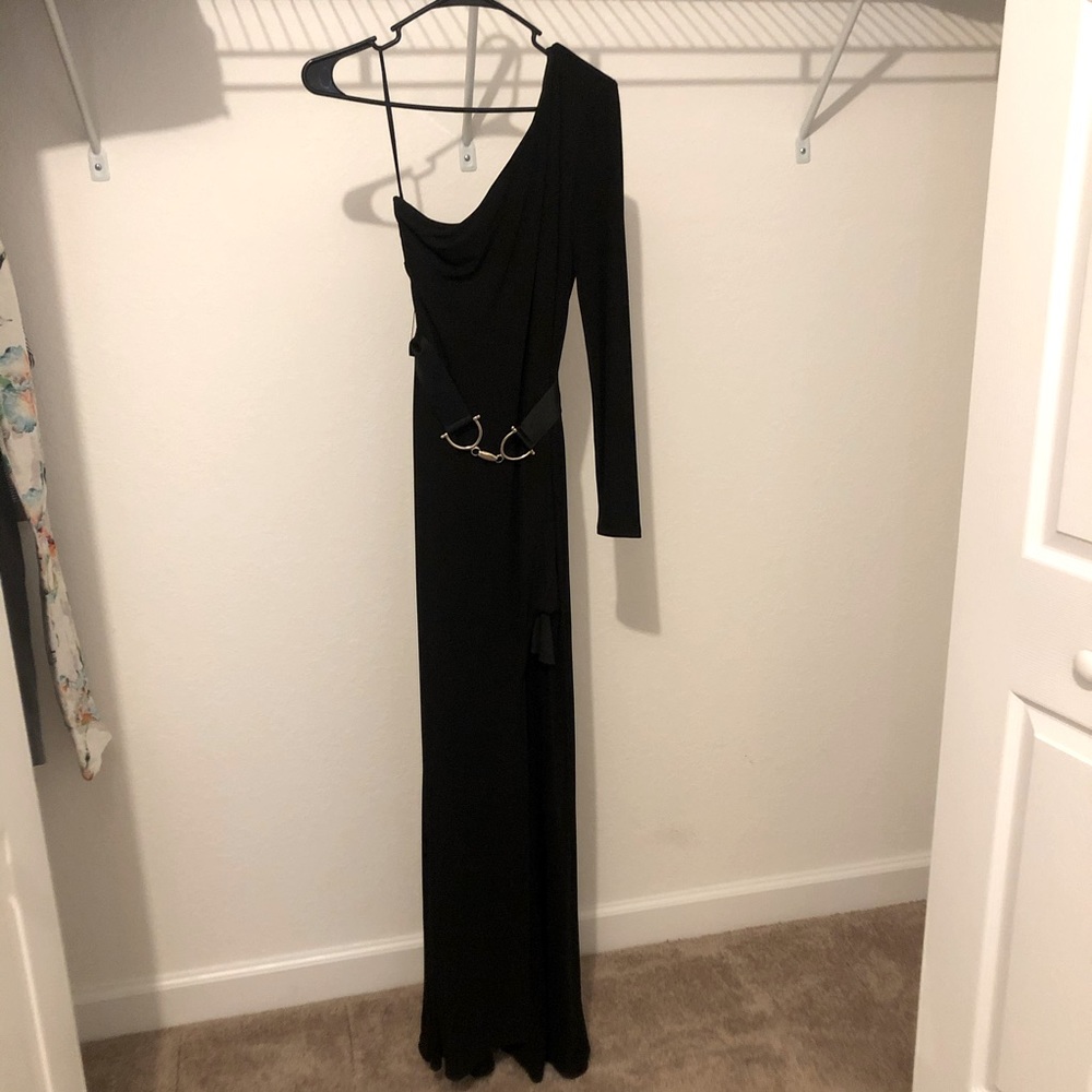 Bebe One Shoulder Maxi Dress